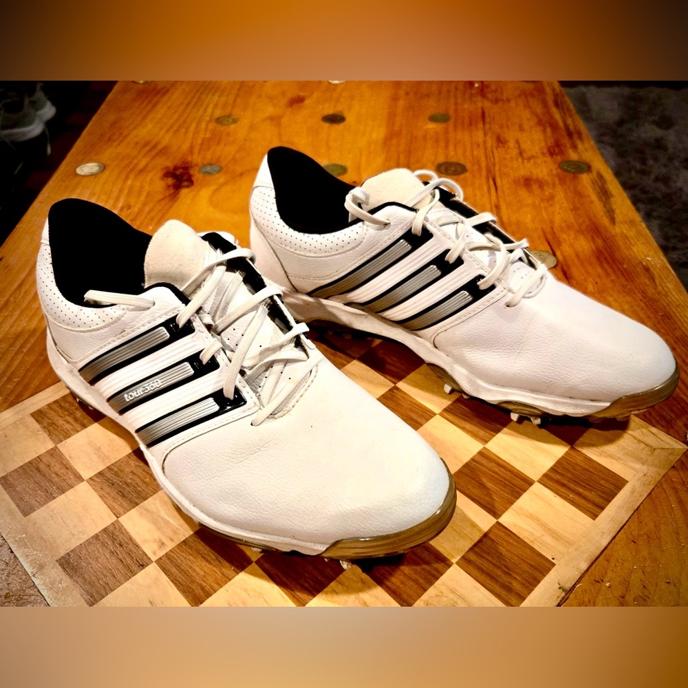 Men’s White Addidas Tour 360 - size 9.5